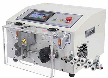 전자동 와이어 탈피 절단기 작동 방법