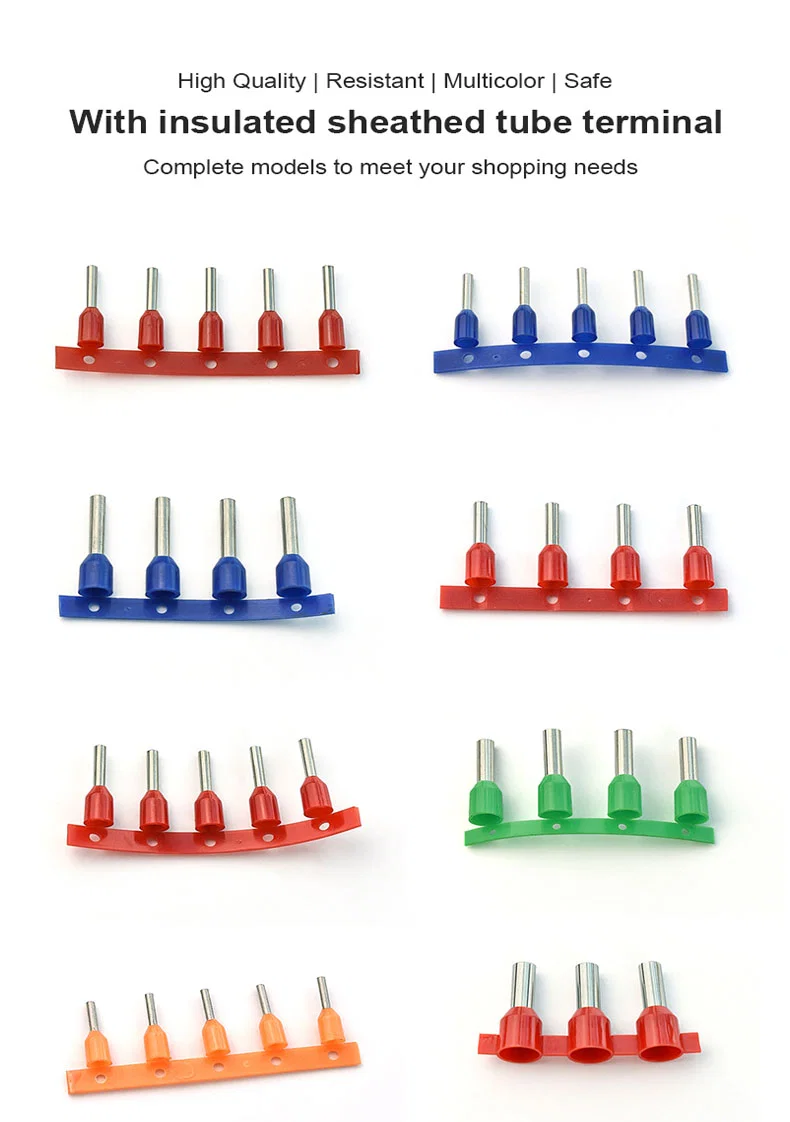 Pin Terminal, Insulated Round Terminal, Tube Terminals 핀 단자, 절연 원형 단자, 튜브 단자