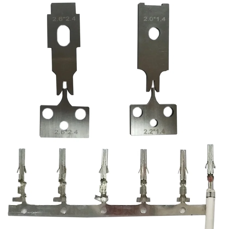 Terminal Crimping Blade, Terminal Crimping Blade And Cutter, Knife Blades And Cutter For Electric Terminal Crimping 단자 압착 블레이드, 단자 압착 블레이드 및 커터, 나이프 블레이드 및 전기 단자 압착용 커터