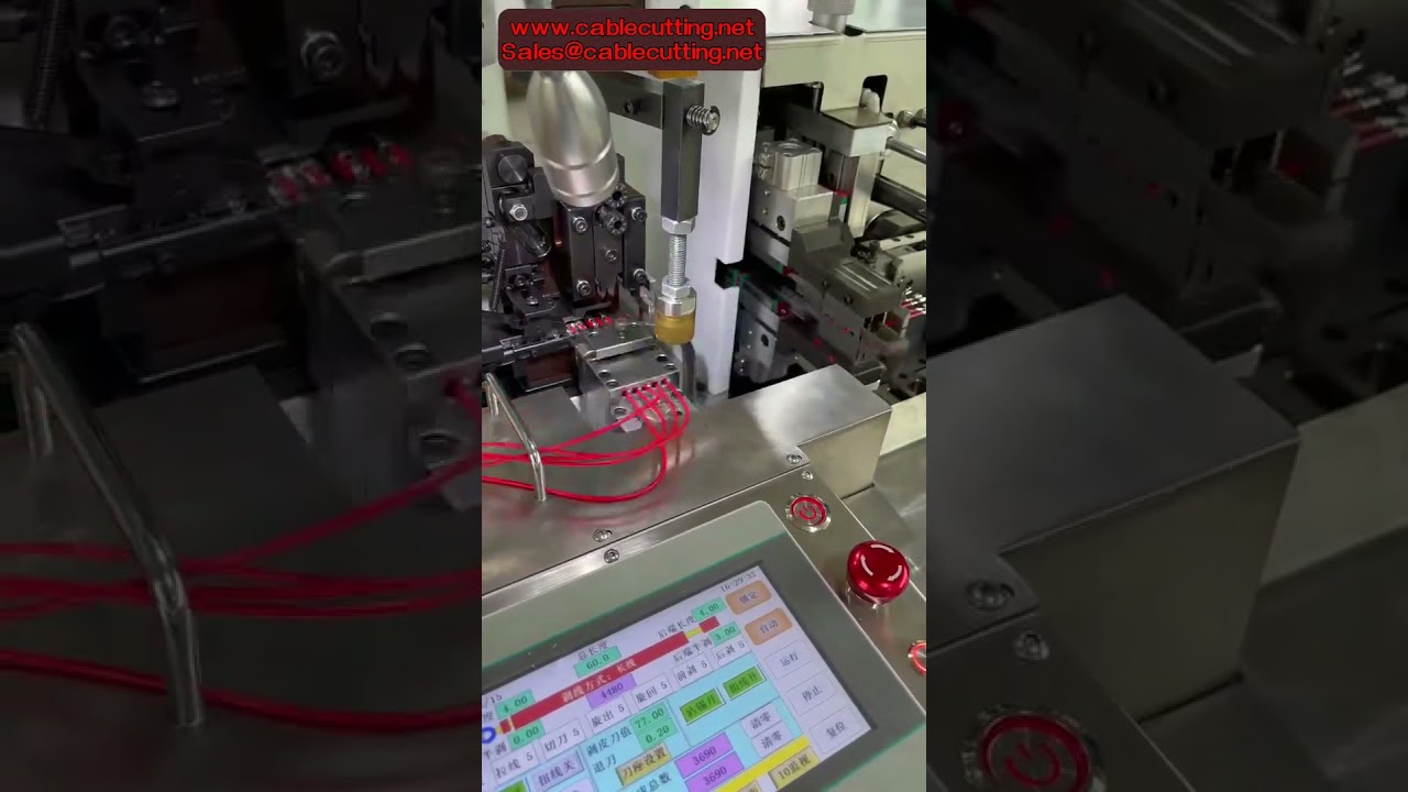 Five Wires Cutting Stripping Crimping machine Wire Stripping Twisting Tinning Machine