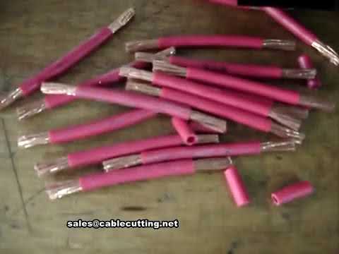 multicore cable wire cutting and stripping machine, thick wire stripping