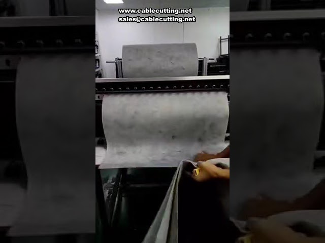 Flocking Nonwoven Automatic Cutting Machine Nonwoven Flocking Cloth Cutting Machine Edge Cloth Break