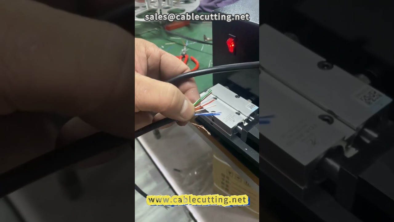 104  Network cable rolling straightening machine, # network cable # crystal head crimping # network