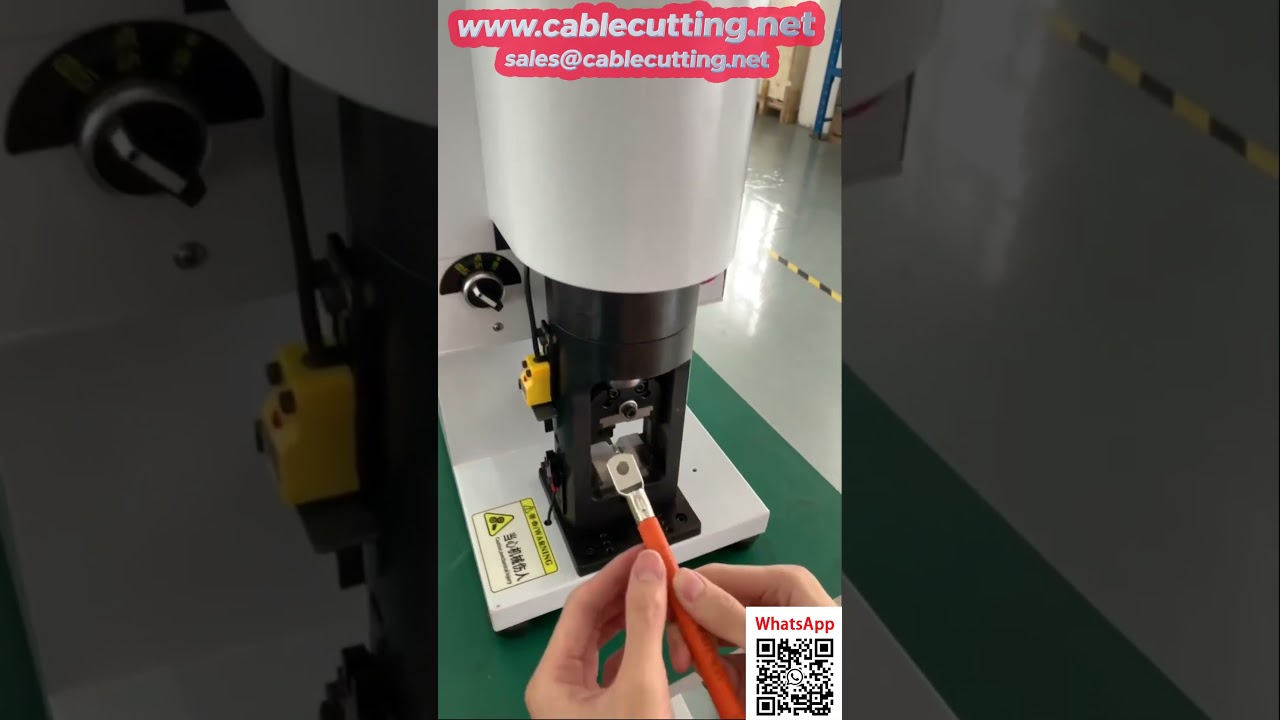 Máquina de terminales hidráulica semiautomática 1 200 mm²