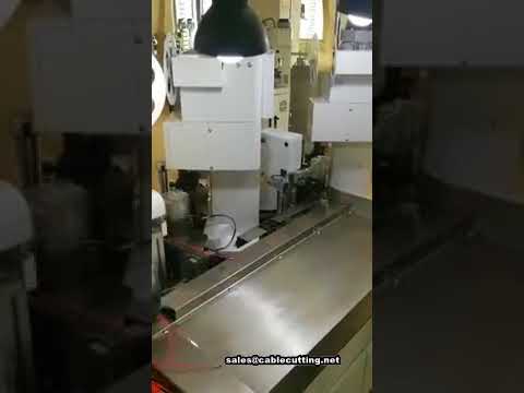 Fully automatic 3 head terminal crimping machine, wire cutting stripping crimping
