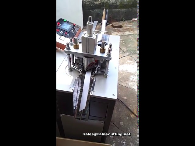 bevel angle 45 degree Ultransonic grosgrain satin ribbon cutting machine