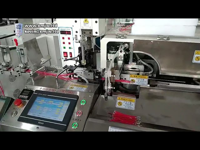 Cable Awg32 16 Stripping And Terminal Crimping Dipping Machine 110v 220v Automatic Five Wires Making