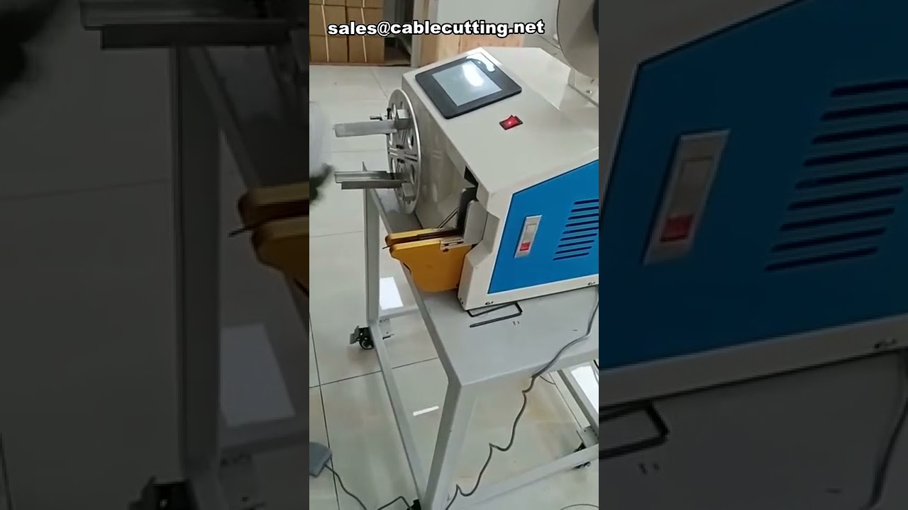 Wire winding tie machine operation video