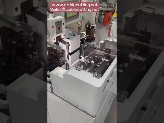 Fully automatic wire stripping and crimping machine five wires cutting crimping