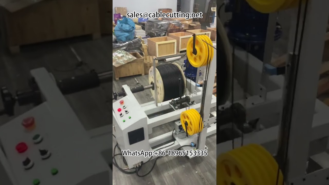 Large reel to small reel, wire rewinding machine, automatic metre counting winding machine #Wire Win