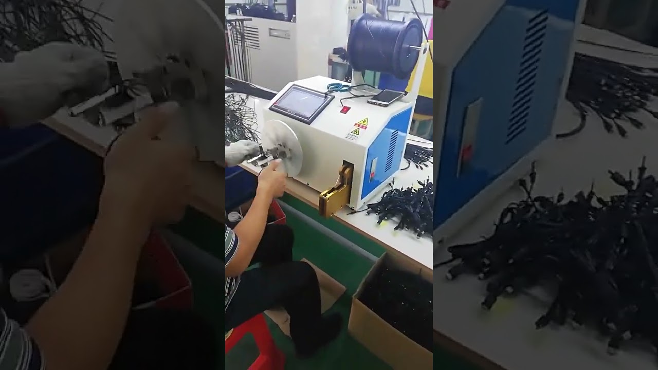 Hot Sale Cable Wire Winding & Tying Machine   Automatic Cable Coiling