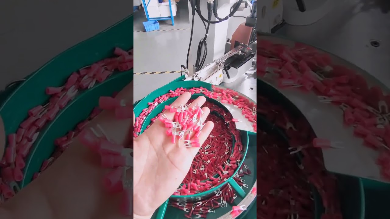 Fully Automatic Loose Piece Insulated Terminal Crimping #factory #machine #cablewirestrippingmachine