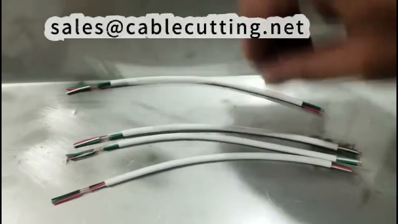 4 Core Data Cable Cut, Strip InnerOuter, HalfFull Machine   Setup OK